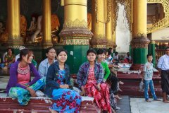 13-Around the upper terrace of the Shwedagon Pagoda